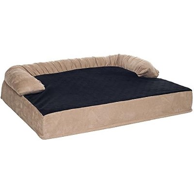 PETMAKER Orthopedic Memory Foam Pet Bed with Bolster, Medium