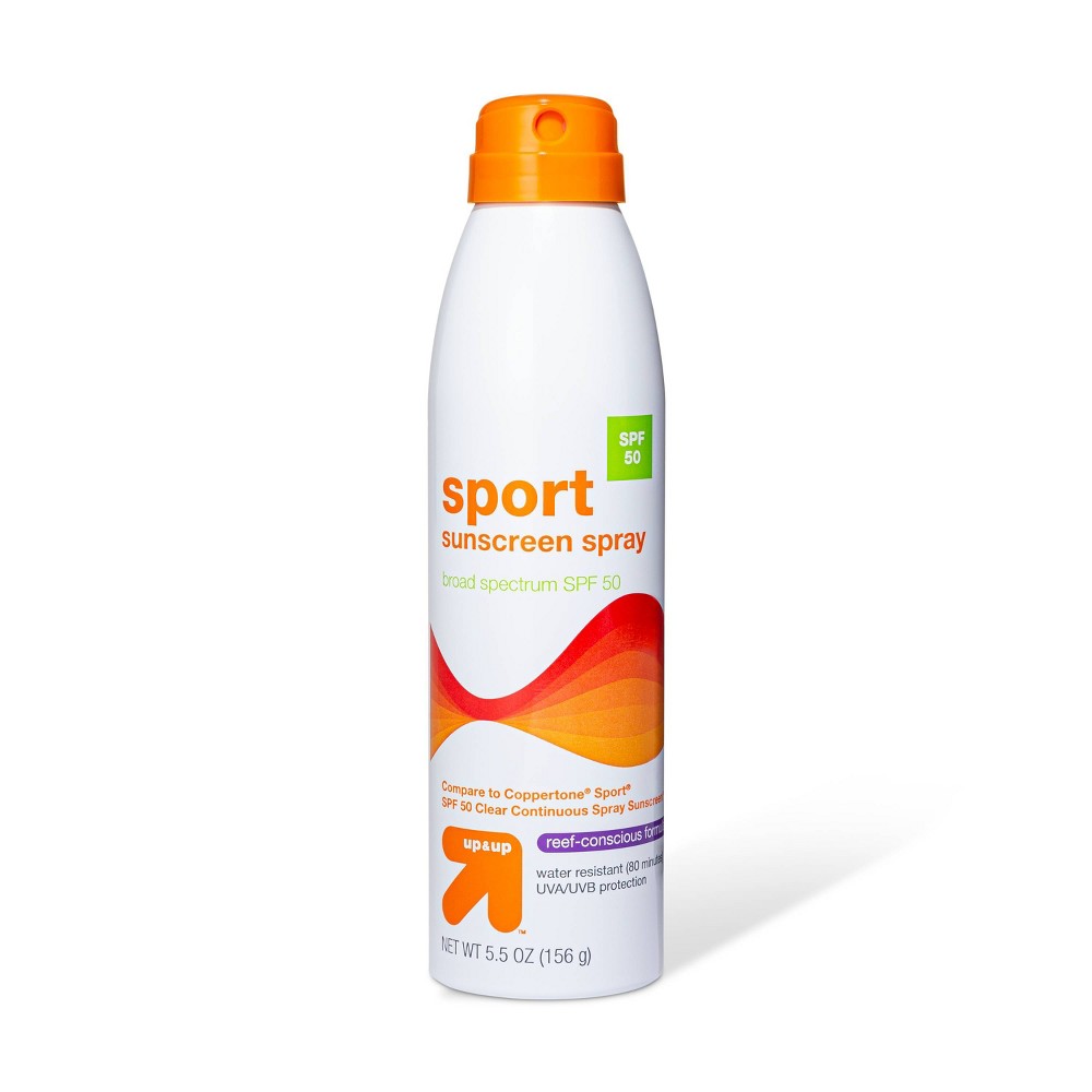 Photos - Cream / Lotion Continuous Sport Sunscreen Spray - SPF 50 - 5.5oz - up & up™