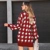 Women's Houndstooth Mini Sweater Dress - Cupshe - 4 of 4