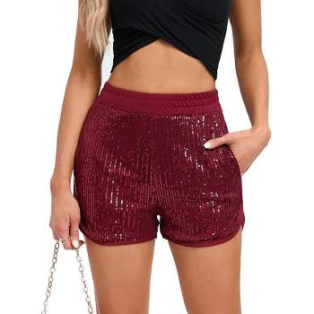 Women's Sequin Mini Short Glitter Dance Hip Skirts Sparkle Party Disco Costume