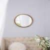 SEVOBAL Bathroom Vanity Mirrors Shatter Proof Circle Wall Mirror Wooden Frame Reflective Surface Crystal Clear Imaging, Brown, 19.7"*0.8"*19.7" - 2 of 4