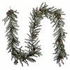 National Tree Company 9 ft. Snowy Morgan Spruce Garland with Clear Lights - 4 of 4