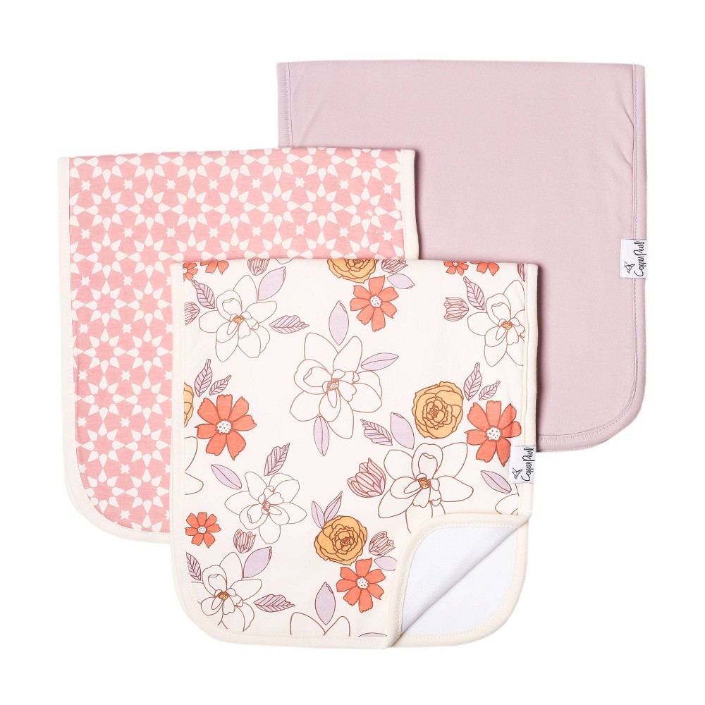 Copper Pearl Burp Cloths - Ferra - 3pc