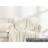White Warm Blanket with Breathable and Soft for Couch and Bed - 3 of 4