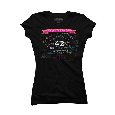 Junior's Design By Humans The answer to the ultimate question 42 By Bomdesignz T-Shirt