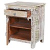 Taran Designs,Prescott 1-drawer 1-door Shutter Solid Wood Nightstand - 3 of 4