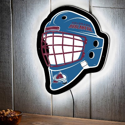 Evergreen Ultra-Thin Edgelight LED Wall Decor, Helmet, Colorado Avalanche- 15.6 x 19 Inches Made In USA
