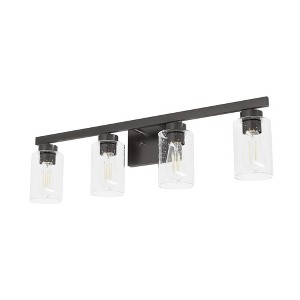 4-Light Hartland Seeded Glass Bathroom Vanity Wall Light Fixture - Hunter Fan - 1 of 4