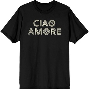 Ciao Amore Adult Crew Neck Short Sleeve Tee - 1 of 2