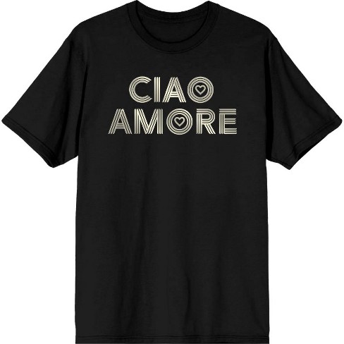 Ciao Amore Adult Crew Neck Short Sleeve Tee - image 1 of 2