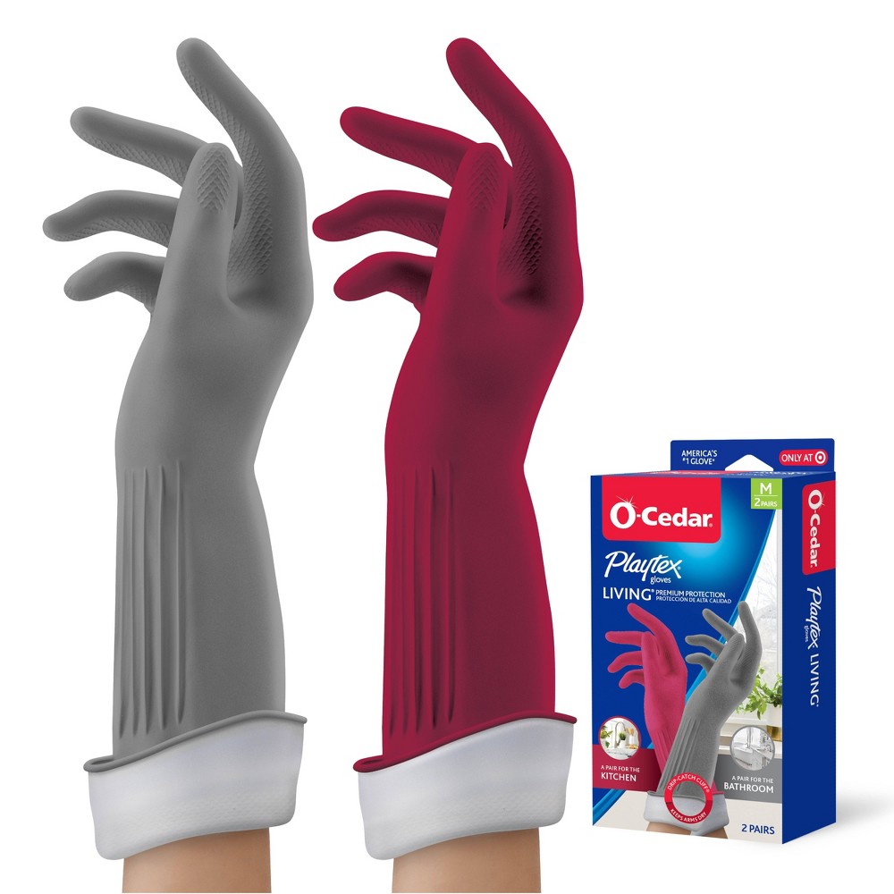 O-Cedar Living Gloves - 2ct