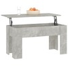 vidaXL Coffee Table Concrete Gray 39.8"x19.3"x20.5" Engineered Wood - 4 of 4