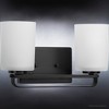 Urban Ambiance Luxury Modern Bath Light 7.625''H x 13.625''W,  Midnight Black Finish,  Broome Collection, UHP4113 - 4 of 4
