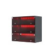 Kumasinova 2/3-Tier Shoe Box Shoe Storage Cabinet with Glass Door,Stackable Shoe Organizer with LED,Shoe Rack for Entryway,Bedroom,Living Room - 2 of 4