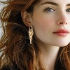 18K Gold Plated Leaf Hoop Earrings for Women, Long Tassel Dangle Drop Earrings - 2 of 4