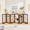 Yaheetech 32″ H Pet Gate with Wood and Wire for Doorway - 3 of 4