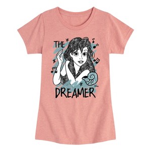 Girls' - Disney - Ariel The Dreamer Fitted Short Sleeve Graphic T-Shirt - 1 of 4