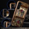 BONGEEK Case Compatible with Samsung Galaxy S23 Plus,Scratch Resistant Hybrid 2-Layer Hard Shell Bright Phone Case,Books Flower Vintage Dark - 3 of 4
