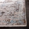 Vintage Persian VTP417 Power Loomed Area Rug - Brown/Light Blue - 4'x6' - Safavieh. - 2 of 4