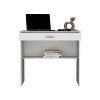 ?Vynxaria 80C Compact Writing Desk - Stylish Workstation with Drawer & Lower Shelf - 4 of 4