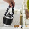 Unique Bargains PU Leather Portable Acrylic Strap Sports Water Bottle Carrier Holder 6.3" x 3" - 4 of 4