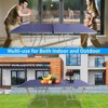 SEVOBAL Table Tennis Accessories 8ft Foldable Portable Ping Pong Table Set with Net for Indoor Games, Blue, 50"*25"*7" - 2 of 4