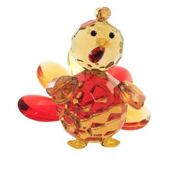 Crystal Expressions Turkey Figurine  -  One Turkey Figurine 2.5 Inches -  Thanksgiving Gobble  -  Acryf83  -  Plastic  -  Multicolored