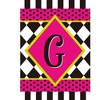 Briarwood Lane Everyday Garden Flag 12x18 For Outdoor Neon Checkerboard Monogram - G Garden Flag Flags For Outside - 3 of 4