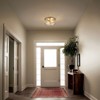 LamQee Flush Mount Ceiling Light with Clear Hammered Glass Industrial 2-Lights Farmhouse Close to Ceiling Light Fixtures - 2 of 4