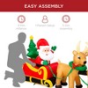 Best Choice Products 8.5ft x 3ft Lighted Inflatable Christmas Santa Claus & Reindeer Indoor Outdoor w/ Electric Fan - 2 of 4