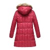 Haute Edition Women's Mid-Length Puffer Parka Coat with Faux Fur-lined Hood - 2 of 3