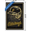 Trends International MLB Pittsburgh Pirates - Neon Helmet 23 Framed Wall Poster Prints - 3 of 4