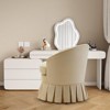 Upholstered Dining Chair,Mid Century Modern Armchair,Vanity Stool,Comfy Single Sofa for Bedroom,Living Room,Dining Room - 2 of 4