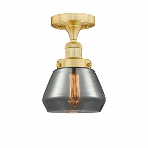 Fulton - 1 Light Semi-Flush Mount In Industrial Style-8.25 Inches Tall and 6.5 Inches Wide - 1 of 1