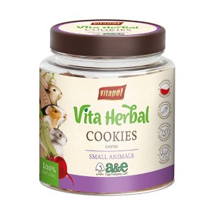 A&E Cage Company Vita Herbal Cookies Vegetable Flavor Guinea Pig, Rabbit, Rat, Gerbil, Mouse and Hamster Treats - 0.52lb/55ct - 1 of 1