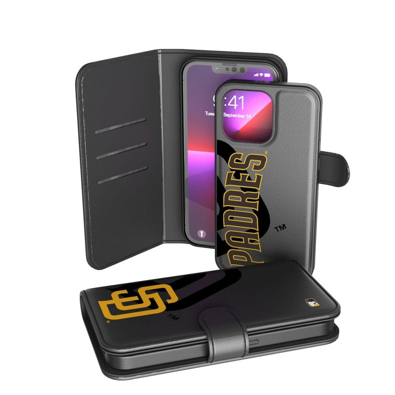 Keyscaper San Diego Padres Monocolor Tilt Wallet Phone Case, 1 of 2