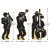 Beistle Great 20's Jazz Band Silhtte Stand-Ups, 6' 4.5" x 3' 1.25", (3/Box) Multicolored - 3 of 3