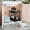 YIGII-Double layered sink storage rack, black,plastic - 3 of 4