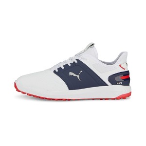 Puma Men's Ignite Elevate Wide Spikeless Golf Shoes - White/Navy - 1 of 1