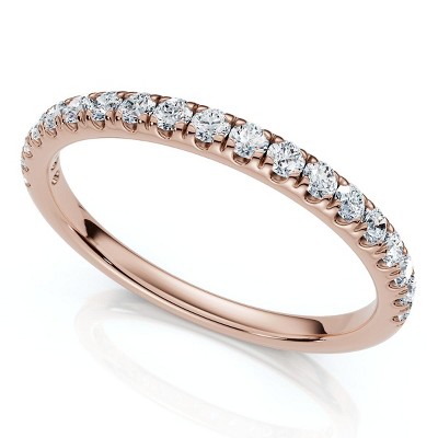 Pompeii3 1/4Ct Pave Diamond Wedding Ring 14k Gold or Platinum Anniversary Band Lab Created