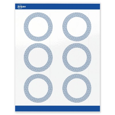 Avery Round Labels, Polka Dots Design, 3" Diameter, 60ct