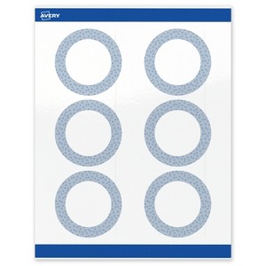 Avery Round Labels, Polka Dots Design, 3" Diameter, 60ct - 1 of 4