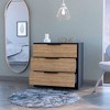 Sapphtopaz Dresser for Bedroom Modern Tall Dresser Closet Organizer with Handles Wood Dresser for Kids Room, Living Room - 4 of 4