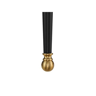 Arletta Black and Brass Wall Sconce with Linen Shade