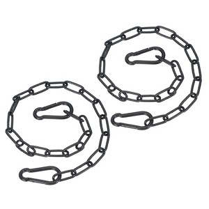 Unique Bargains Stainless Steel Outdoor Furniture Accessories Fitness Hammock Swing Chair Hanging Chains 2 Pcs - 1 of 4
