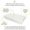 BreathableBaby Cotton Percale Fitted Sheet, For 52" x 28" Crib & Toddler Bed Mattress, Moon & Stars (2-Pack) - 3 of 4