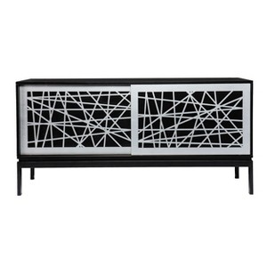 Arminta Contemporary Media Cabinet - Black - SEI - 1 of 4