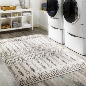 Hauteloom Rectangle Area Rug   Dark Brown - 1 of 4