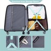 BEAFUP Hardshell Suitcase Double Spinner Wheels PP Luggage Sets Lightweight Durable Suitcase with TSA Lock, Set of 3(20/24/28) - 4 of 4