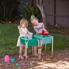 ECR4Kids 2-Station Sand and Water Adjustable Play Table - 3 of 4